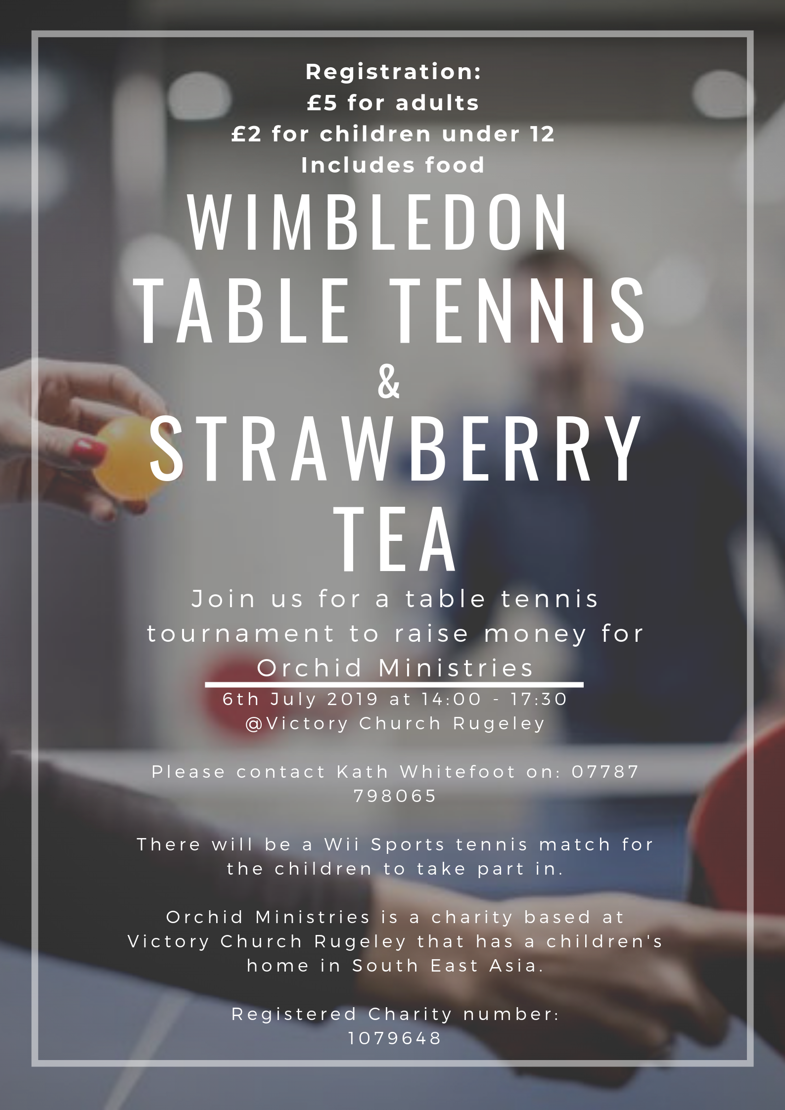 Orchid Ministries - Table Tennis Tournament